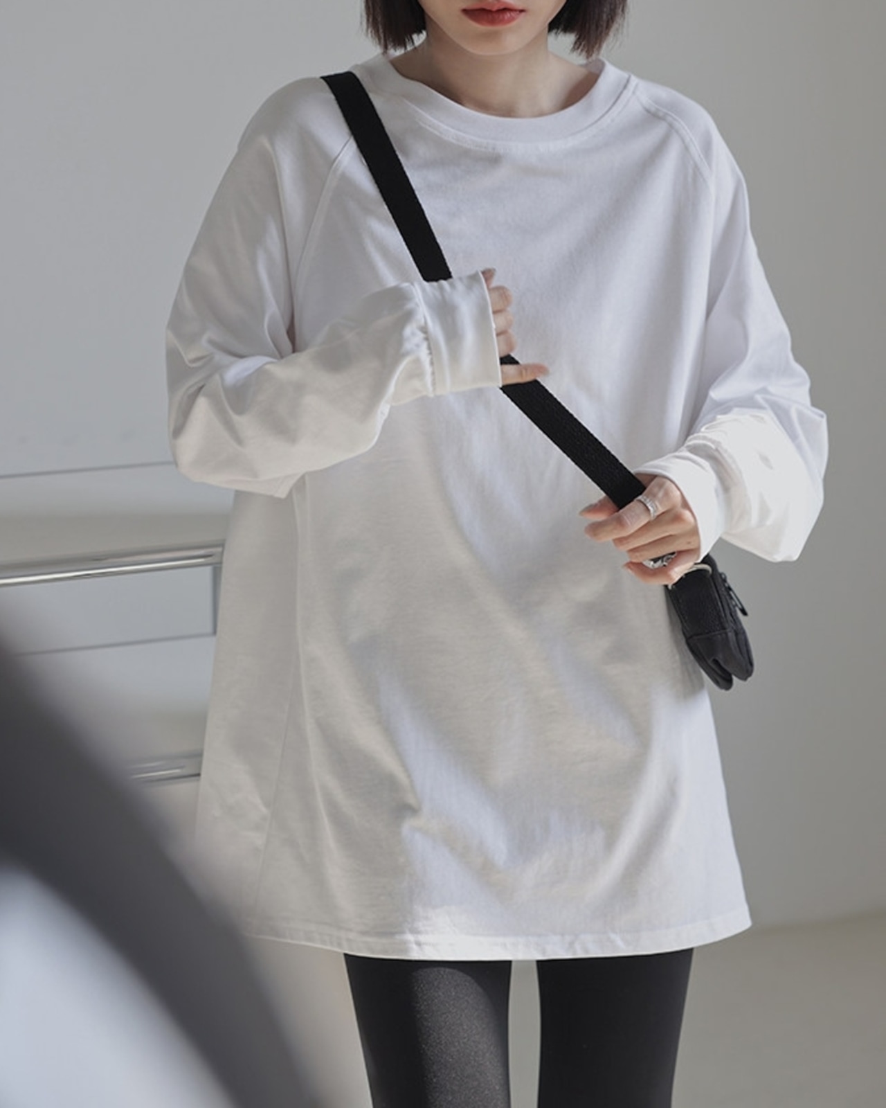 ラグラン袖クルーネックTシャツ 2color A1087 - 5