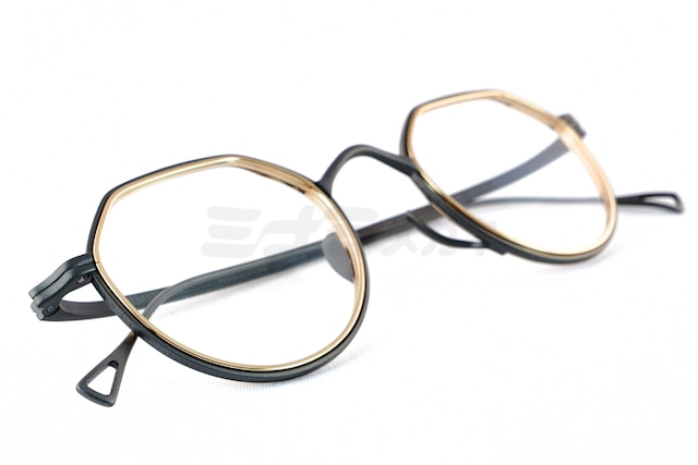 KameManNen メガネ KMN-1231 MBK/GD クラウンパント クラシカル カメマンネン 鯖江 日本製 正規品-4枚目