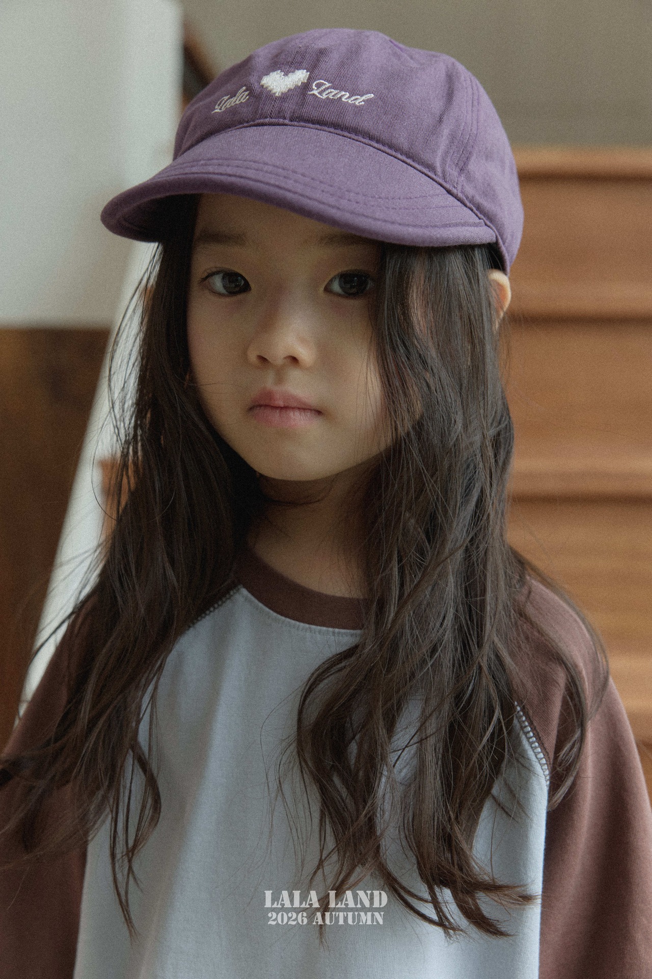 韓国子供服 / LALALAND / 26Autumn / ♡ボールキャップ / 秋服 / キッズ  *FREE(54㎝)*