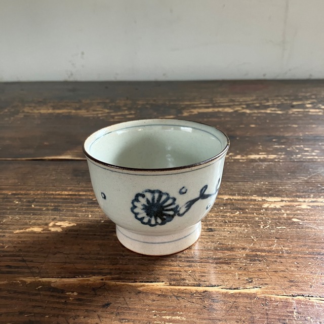 印判　汲出し　湯呑み　陶彩窯　砥部焼