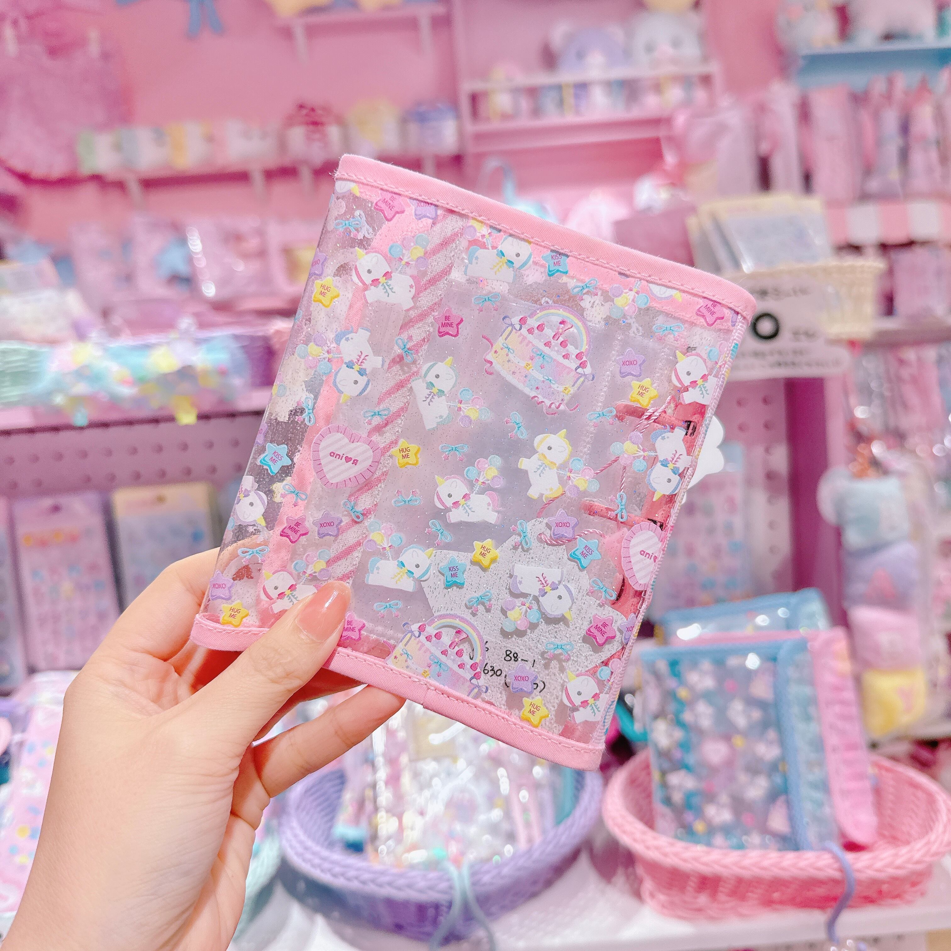 【K6】88-1 3つ折りシール帳(A8サイズ)