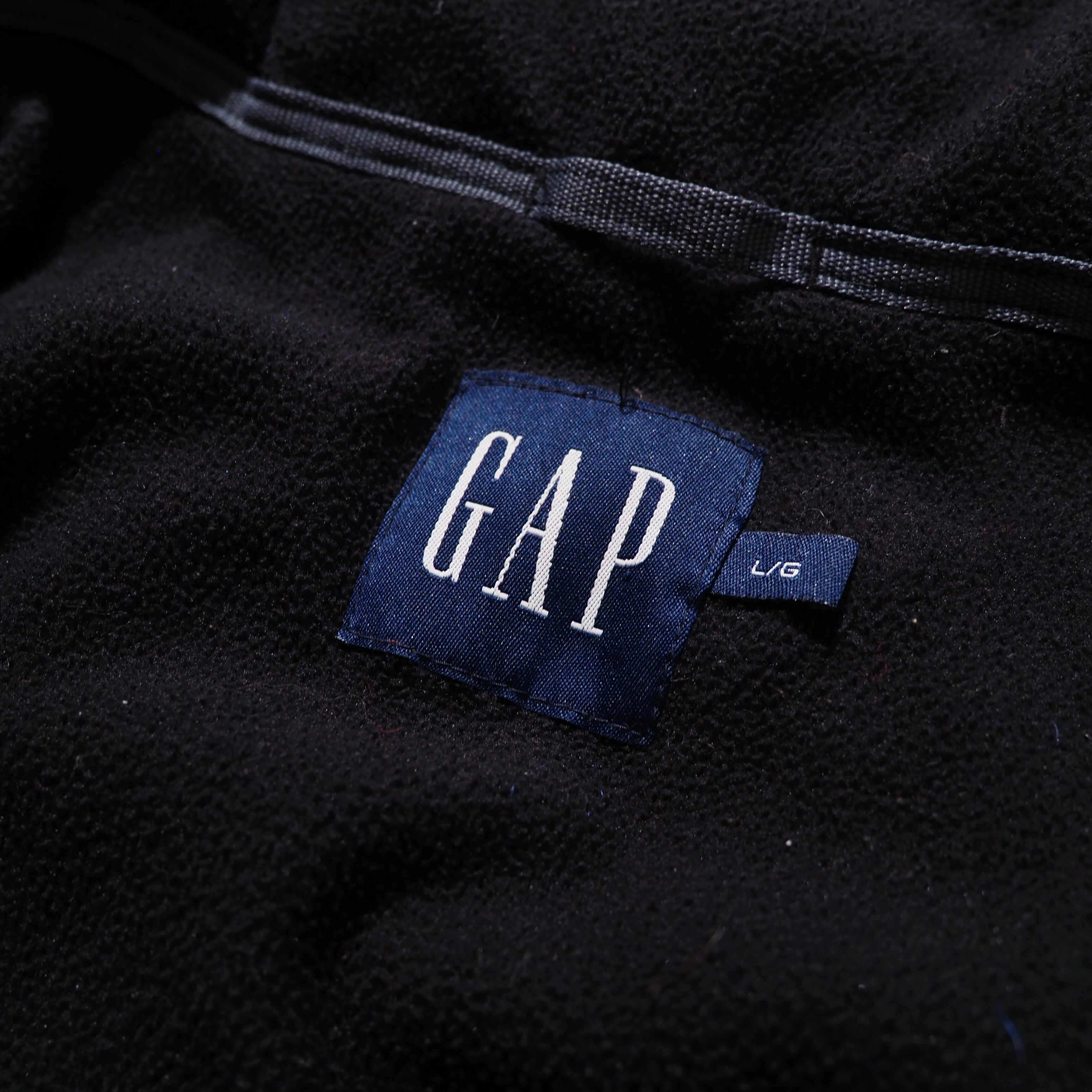 1990s ” Old GAP ” deep red color vintage loose silhouette full zip down jacket