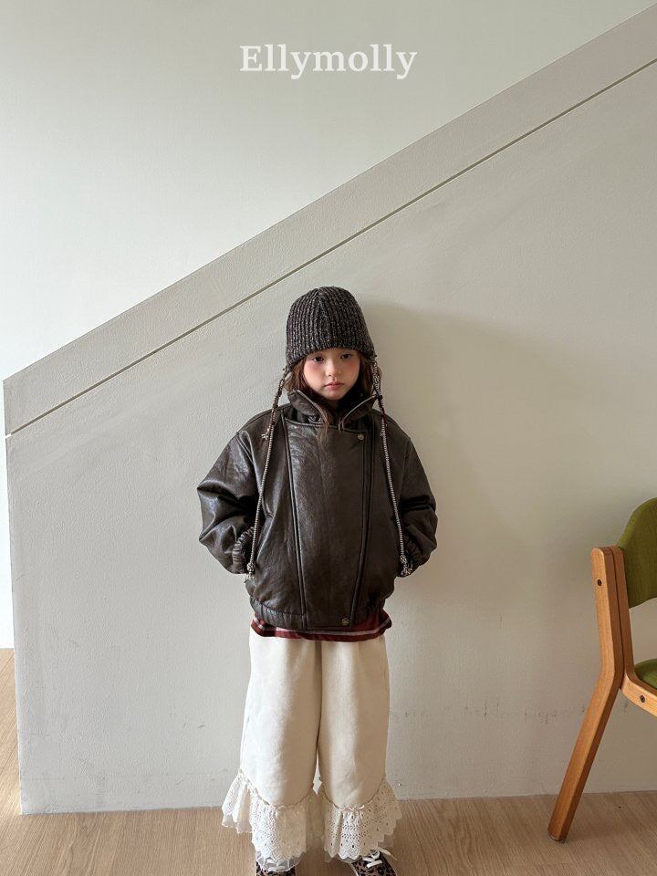 予約 ● 90-160 Awesome Leather Jumper - ellymolly / 65