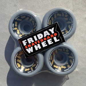 Friday skateboard wheel  /  FRIDAY GOLDEN NUTS /  57.5mm / 101A / Grey