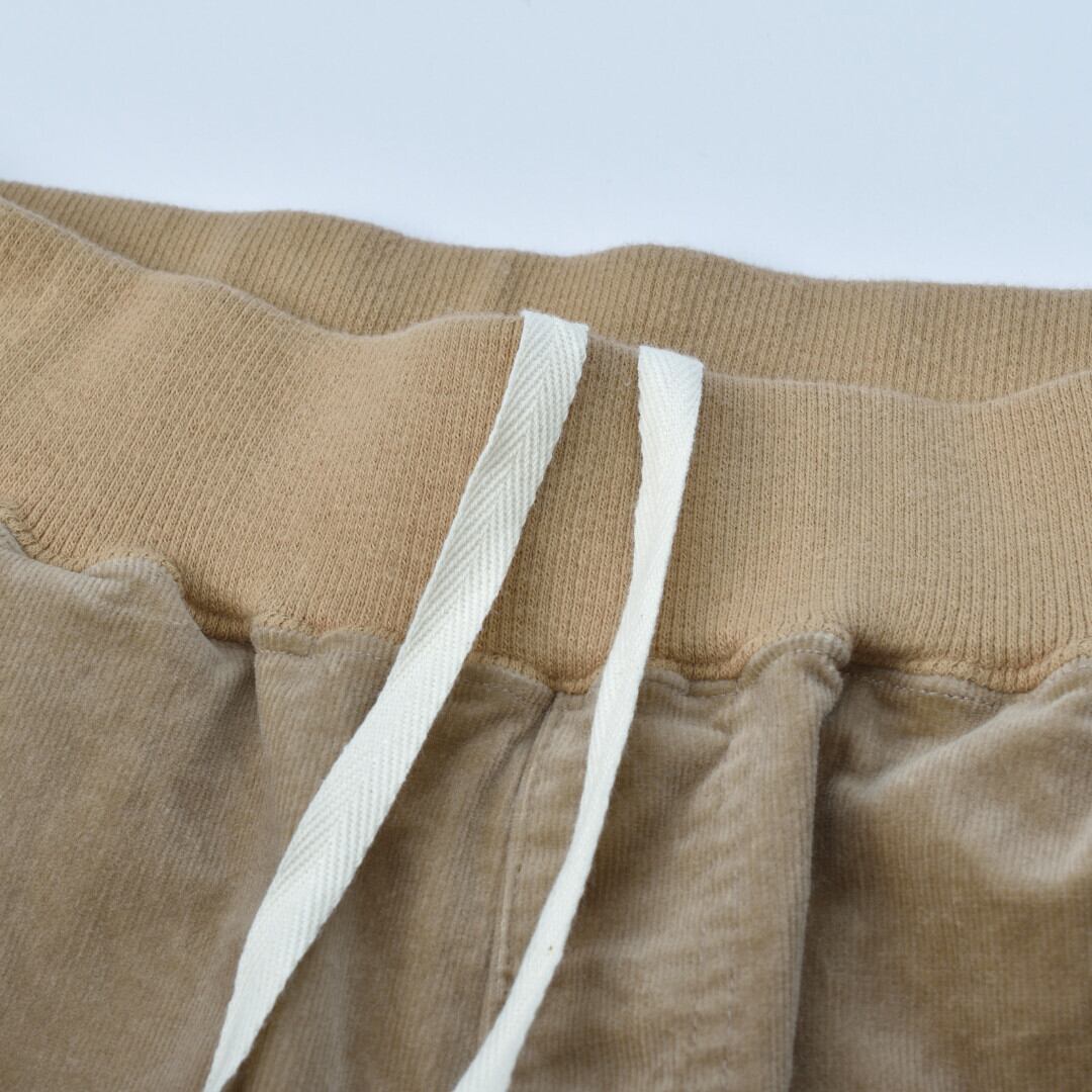 Fabrique en planete terre ファブリケアンプラネテール コーデュロイカーブパンツ・ベージュ
