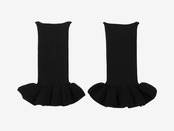 UMILE Yarn FRILL CUFFS / BLACK