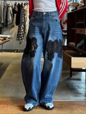 【26SS】PRANK PROJECT プランクプロジェクト / レースデニム / Lace Embroidery Denim