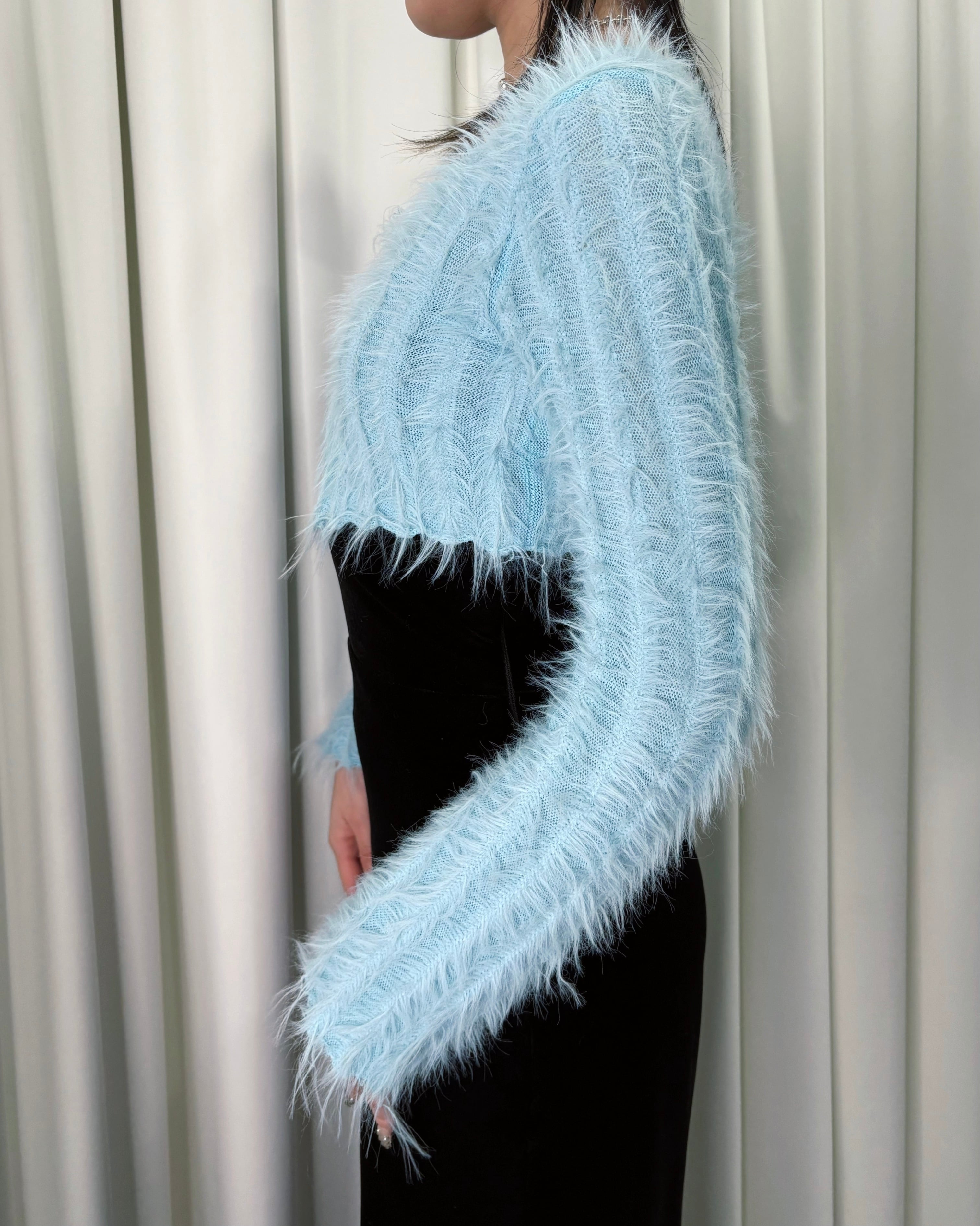 Shaggy knit cardigan / MOOL | MOOL