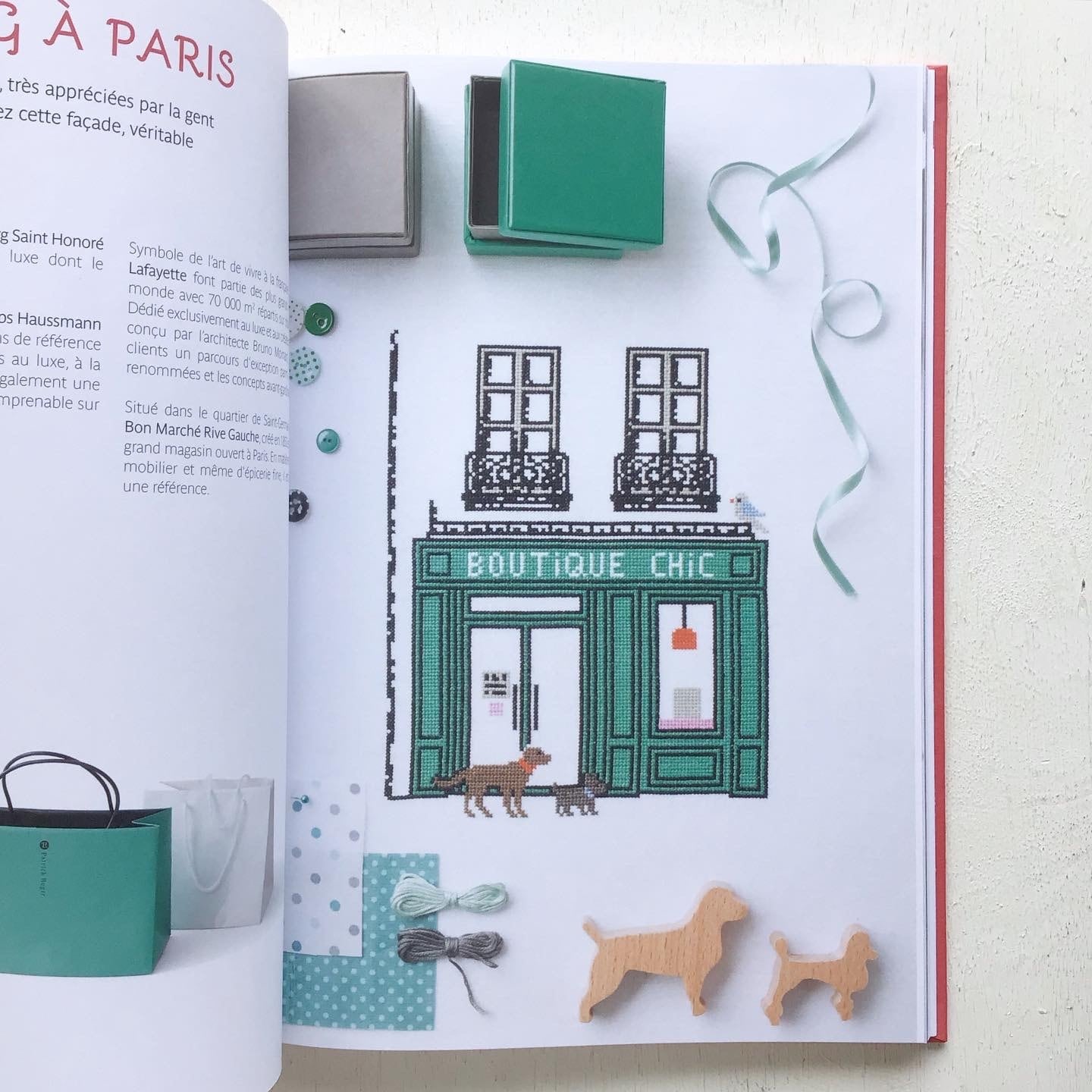 パリのクロスステッチ図案集 Paris en couleurs - 通販 - gofukuyasan.com