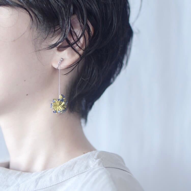 RUSH MIX｜blue violet｜ pierce earring | i t i i t i