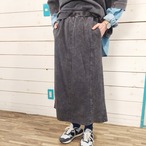 『People's』413 KAKELA 天竺ピグメント タイトスカート　ウエストゴム