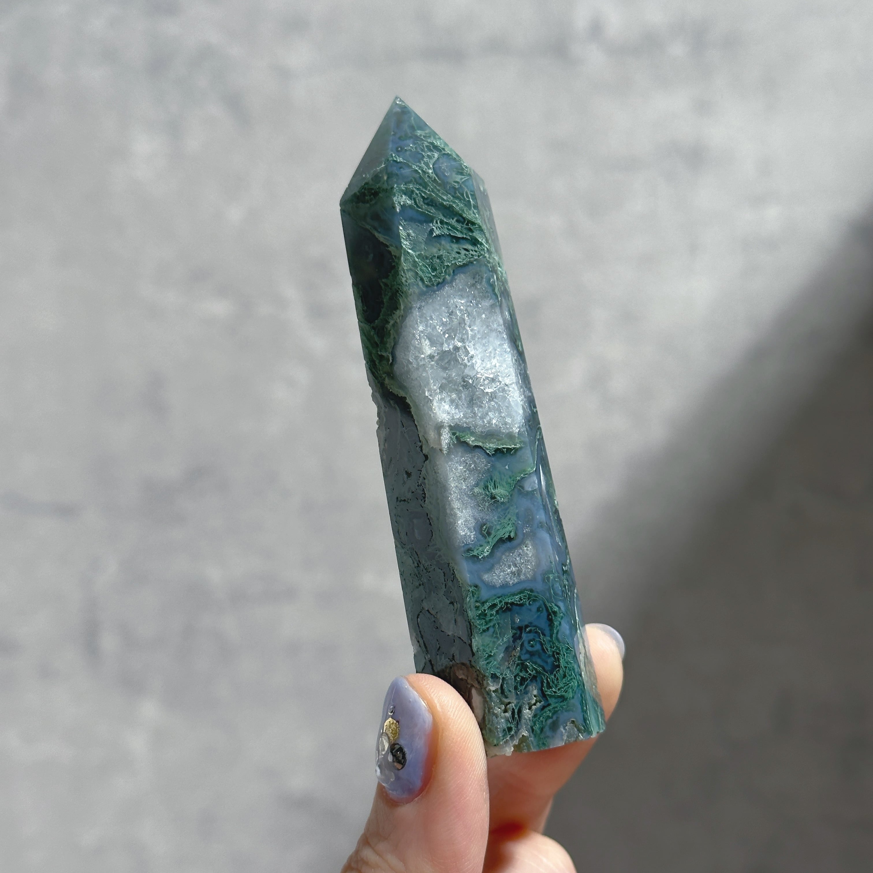 モスアゲート タワー11◇ Moss Agate ◇天然石・鉱物