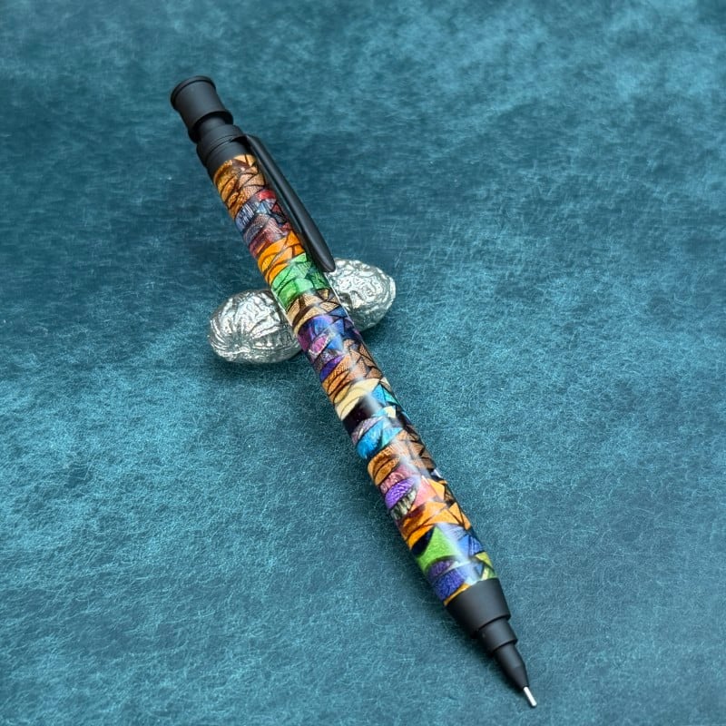 04156 ステンドグラスウッド 三神MDS-1シャープペンシル0.5mm 【芯