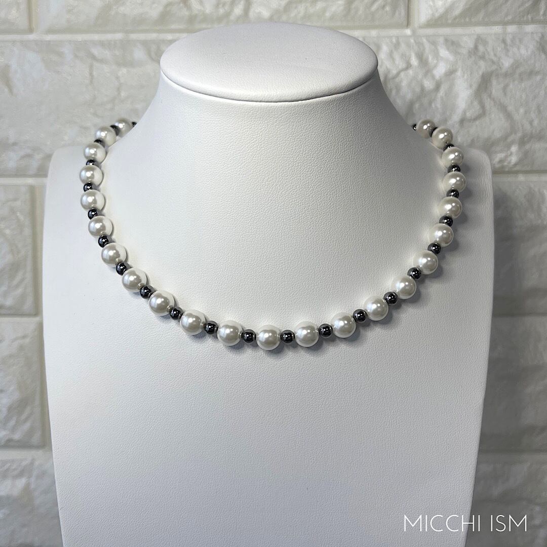 Pearl Terahertz necklace 8mm玉 | MICCHI ISM アクセサリー