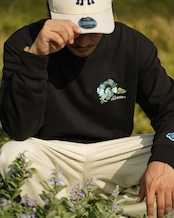 【#Re:room】FLOWER EMBROIDERY LOGO TRAINER［REC928］