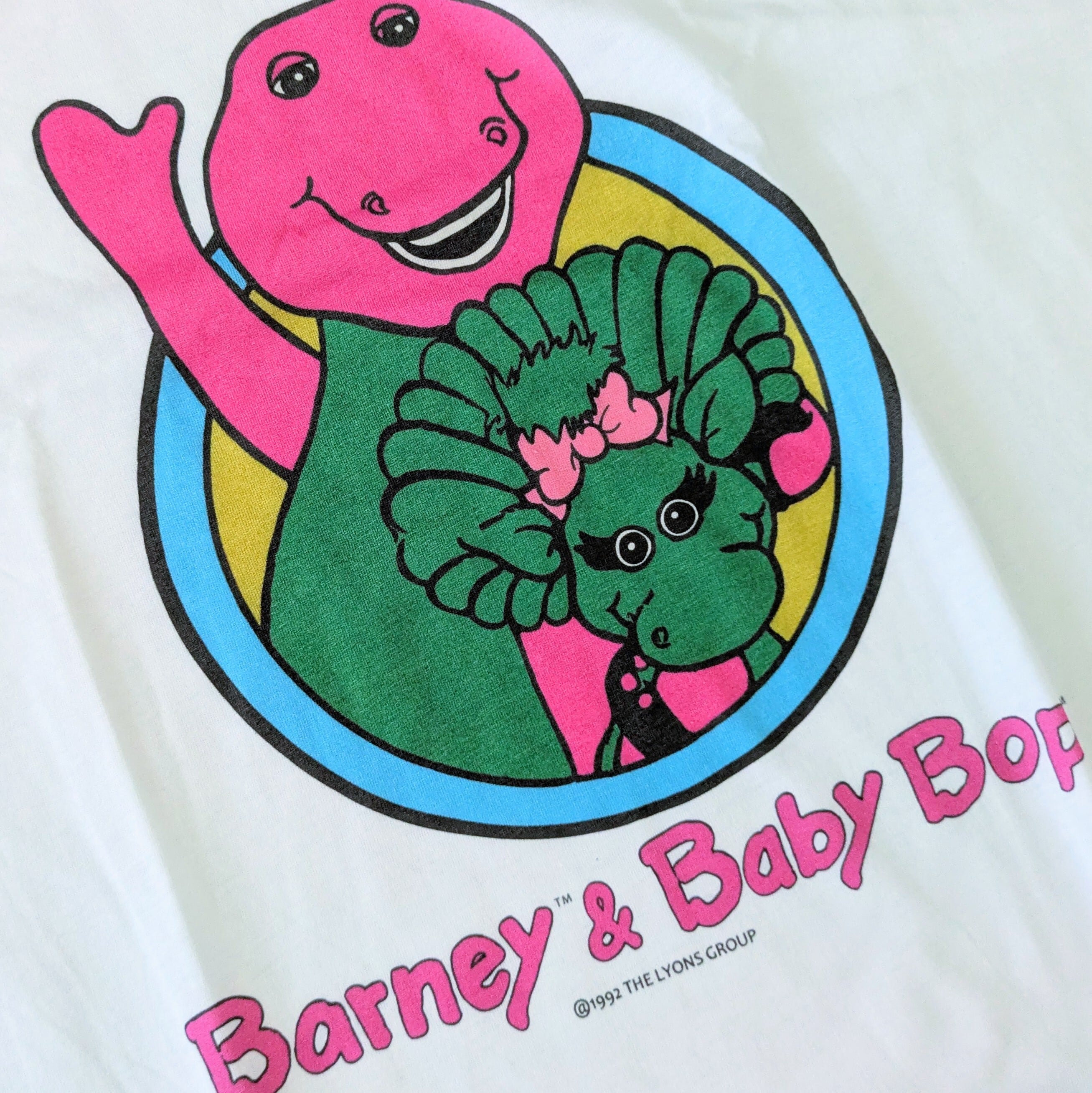 【 Barney & Friends ( バーニー&フレンズ )  】Barney&BabyBop Tシャツ〚アメリカン雑貨 アメトイ〛