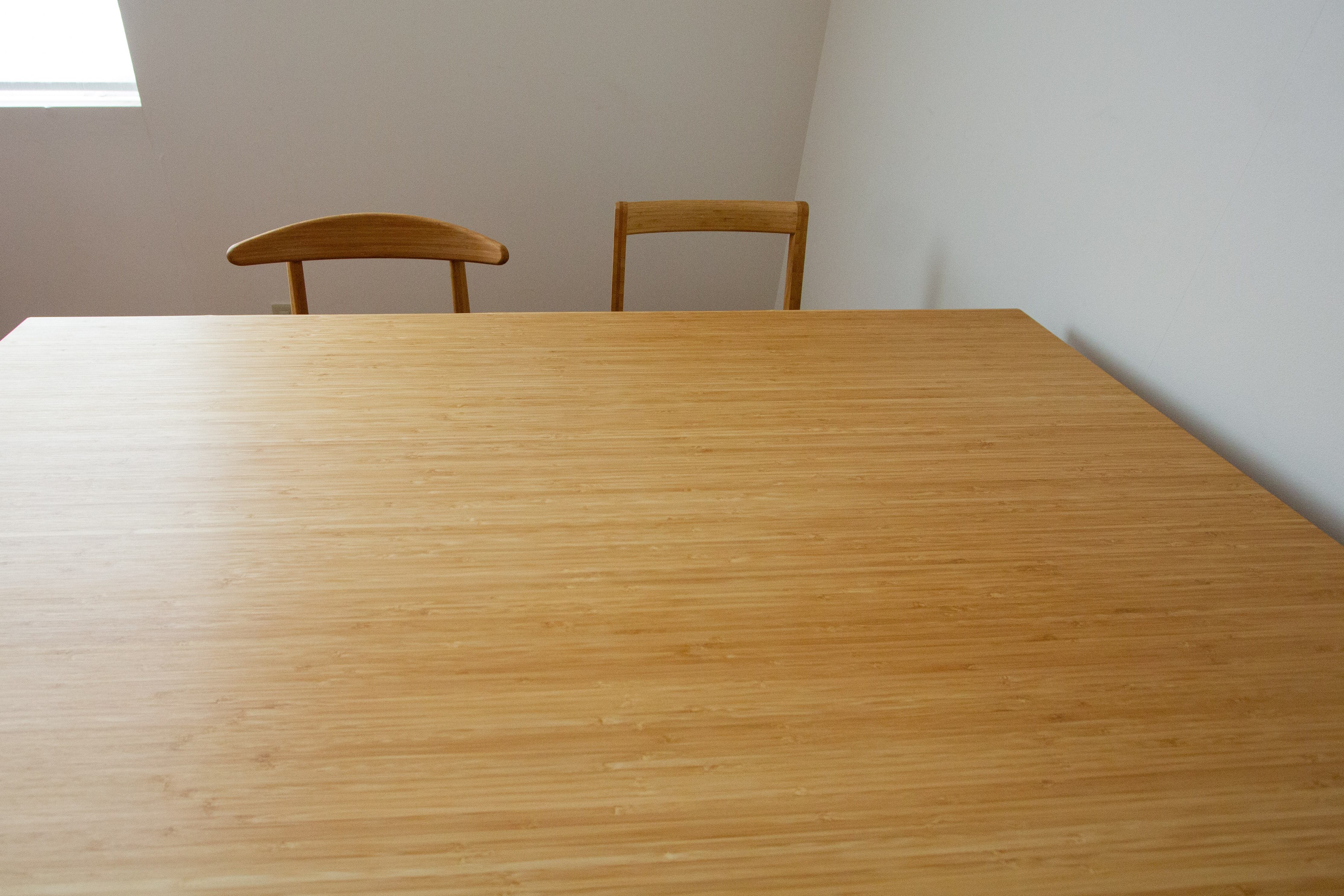 涼やかな竹の天板に癒される、ダイニングテーブル」 竹材/ダイニング