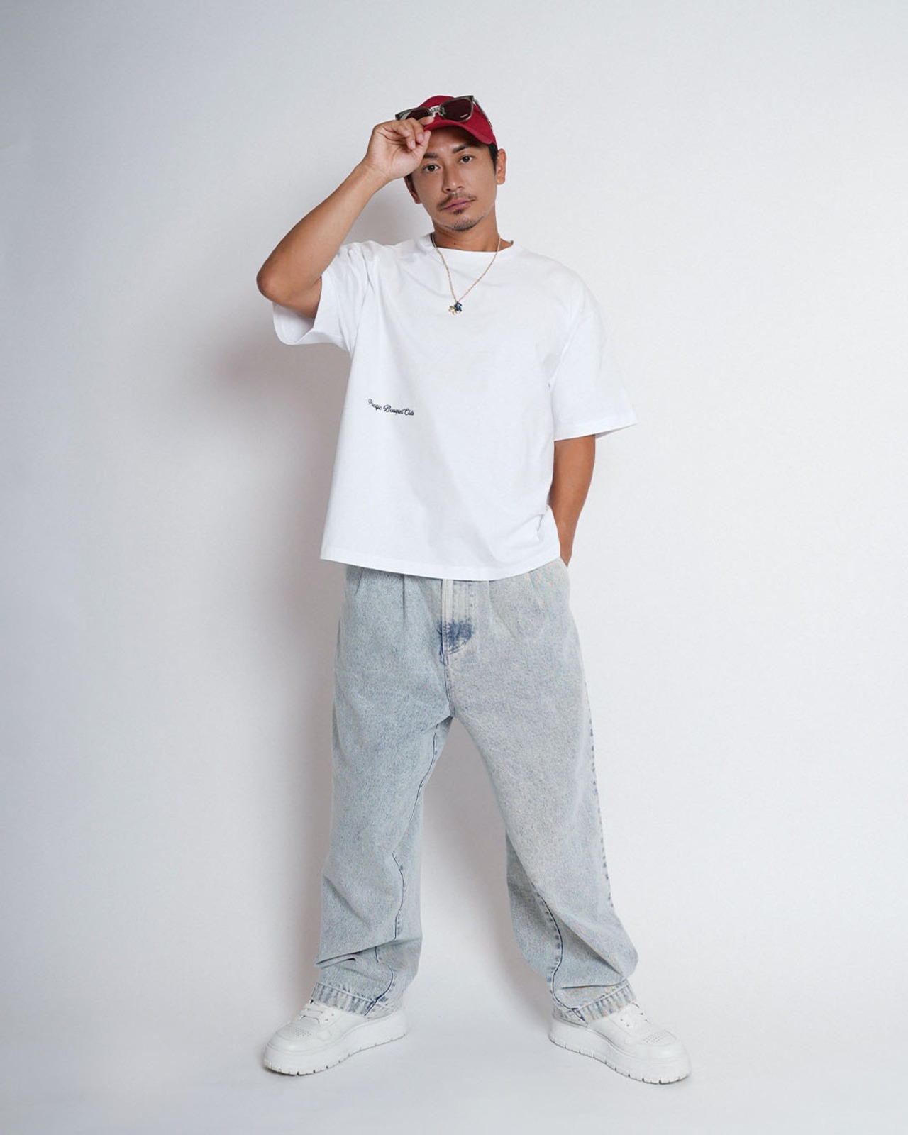 【#Re:room】TWO TUCK WIDE DENIM PANTS［REP321］