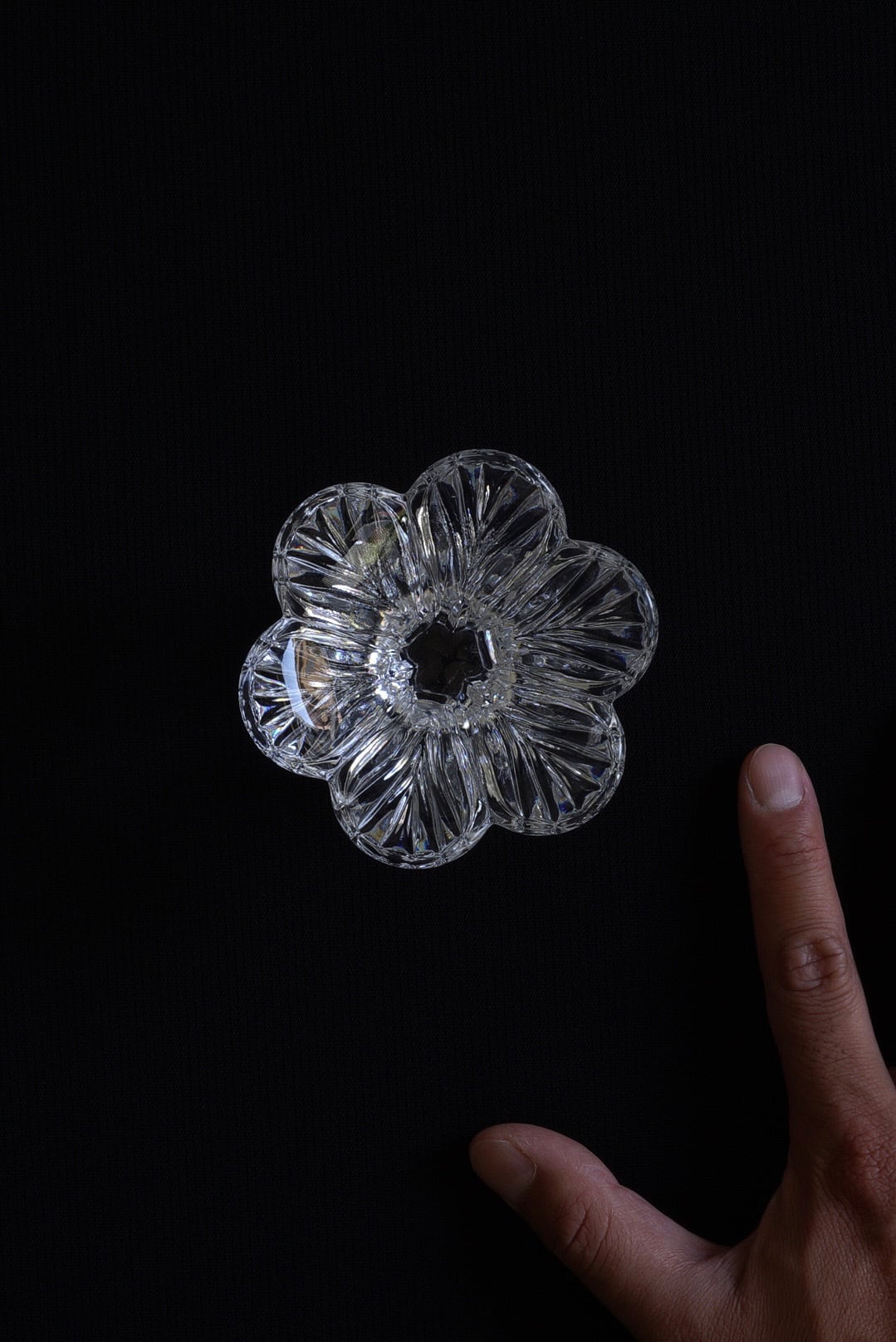 FRENCH VINTAGE - CRYSTAL FLOWER OBJECTS