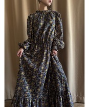 small floral pattern import maxi dress-4868-8