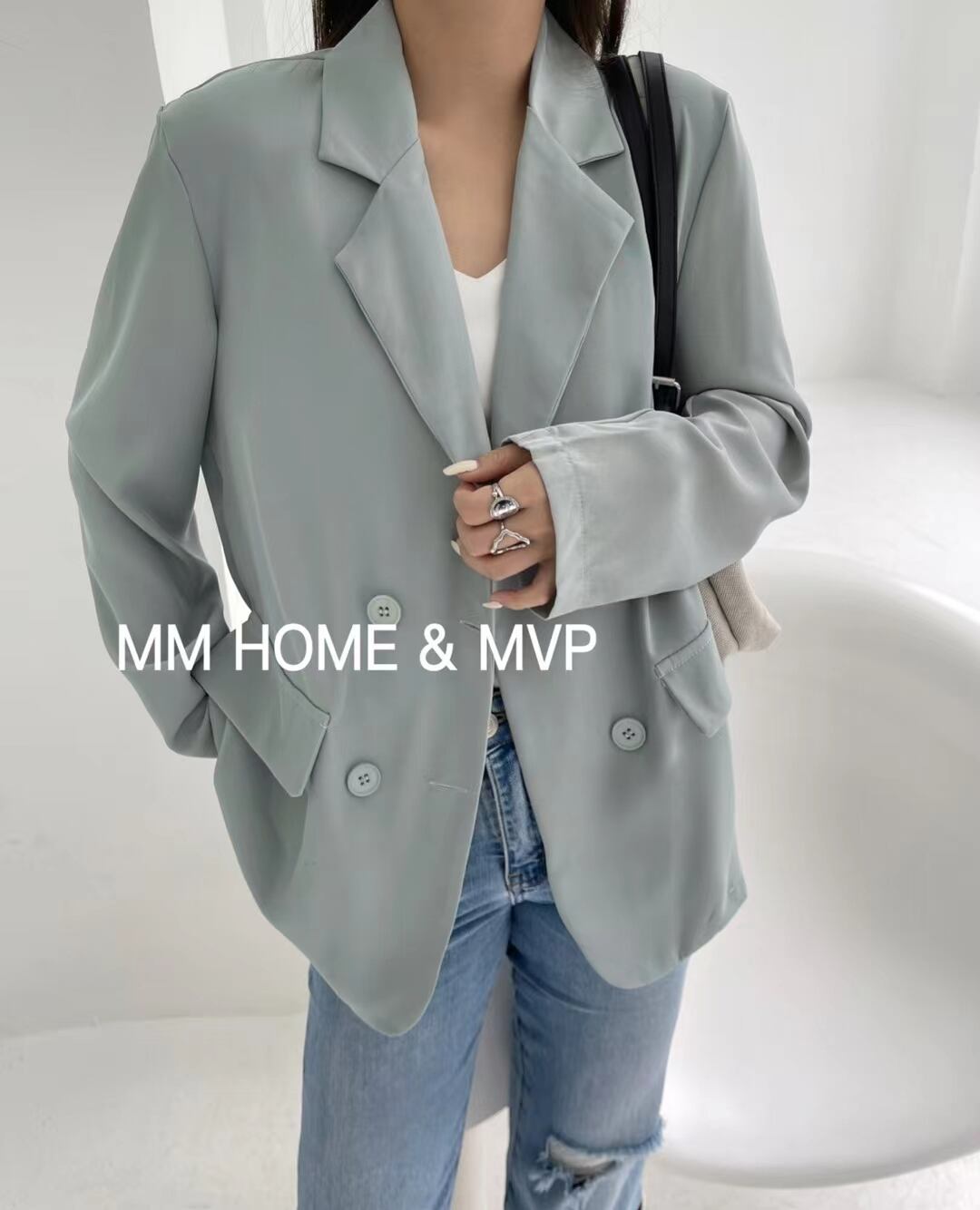 ダブルボタンジャケット　AJ42441-686