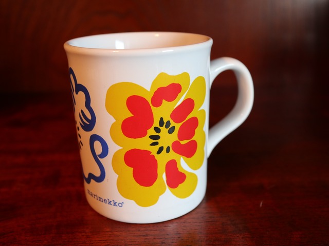 marimekko ENGLANDオールドマグ ビッグフラワー
