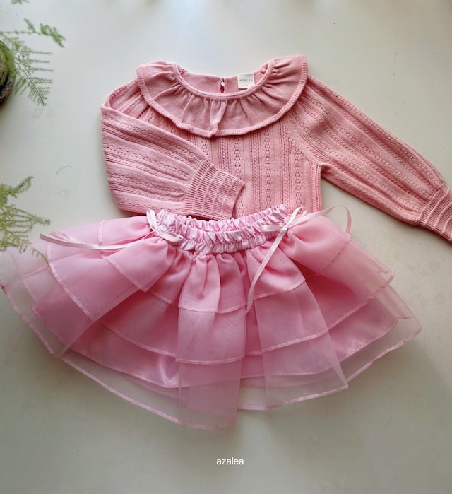 【即納】<azalea>  Organza cancan skirt