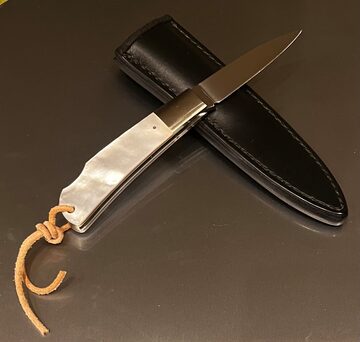 至高のカスタムナイフ 倉本俊文作最高級ゴールドパール3丁出ナイフ 