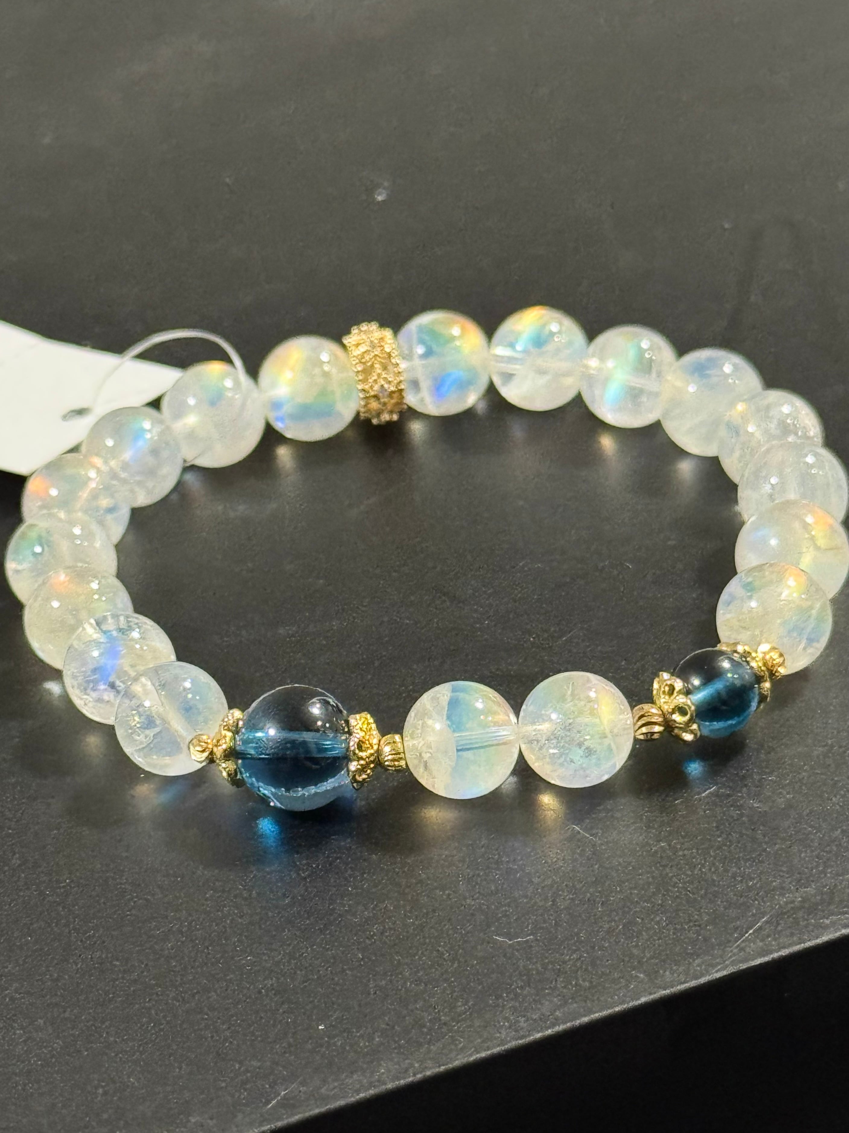 【はくとん( 'ω')ŧ‹\"ŧ‹\"】紫陽花翡翠のゴムブレス はくとん( 'ω')ŧ‹