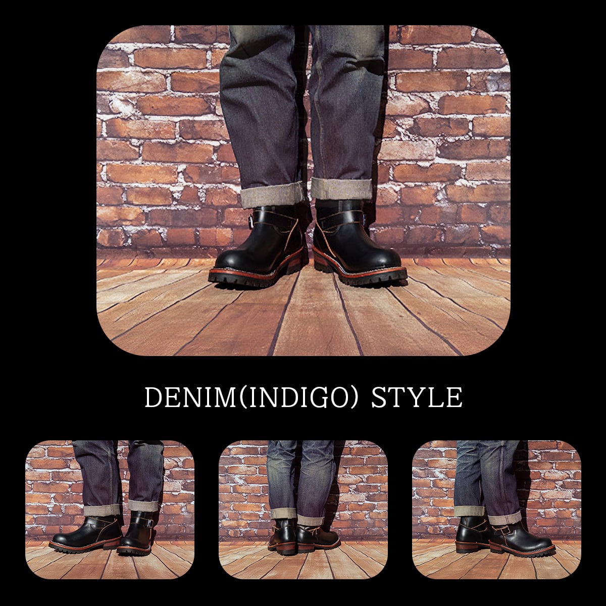 TS-015 / ENGINEER BOOTS / BLACK | 瀧口商店