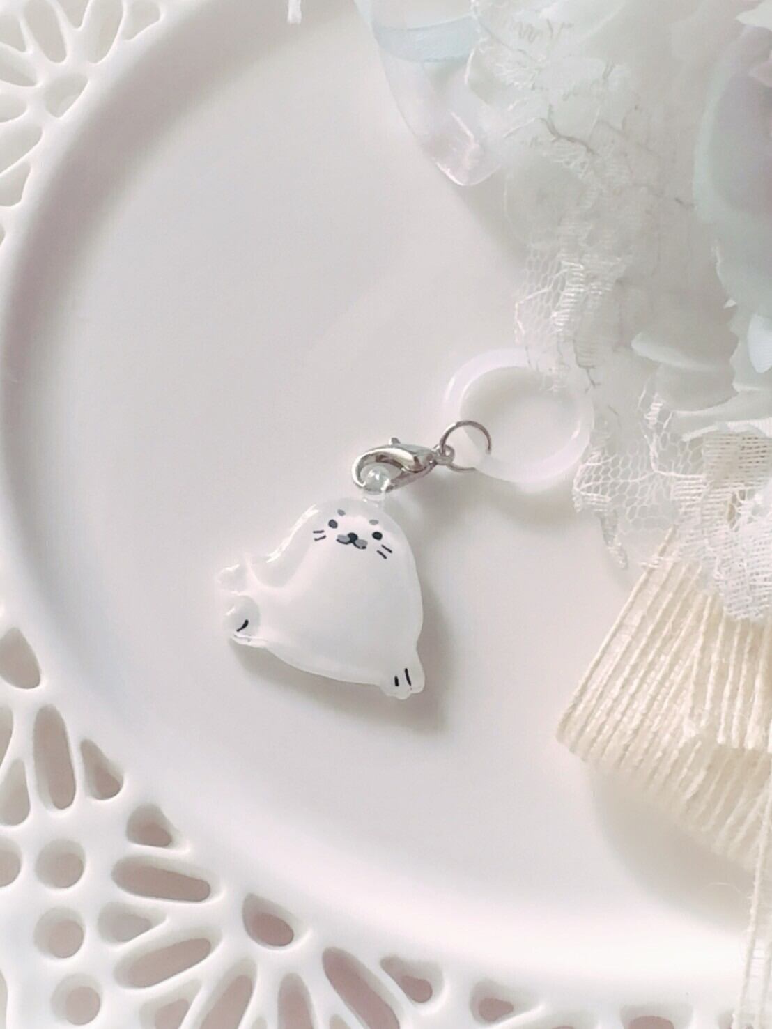 0880 No.195 赤ちゃんアザラシのアンブレラマーカー【ほなみるか