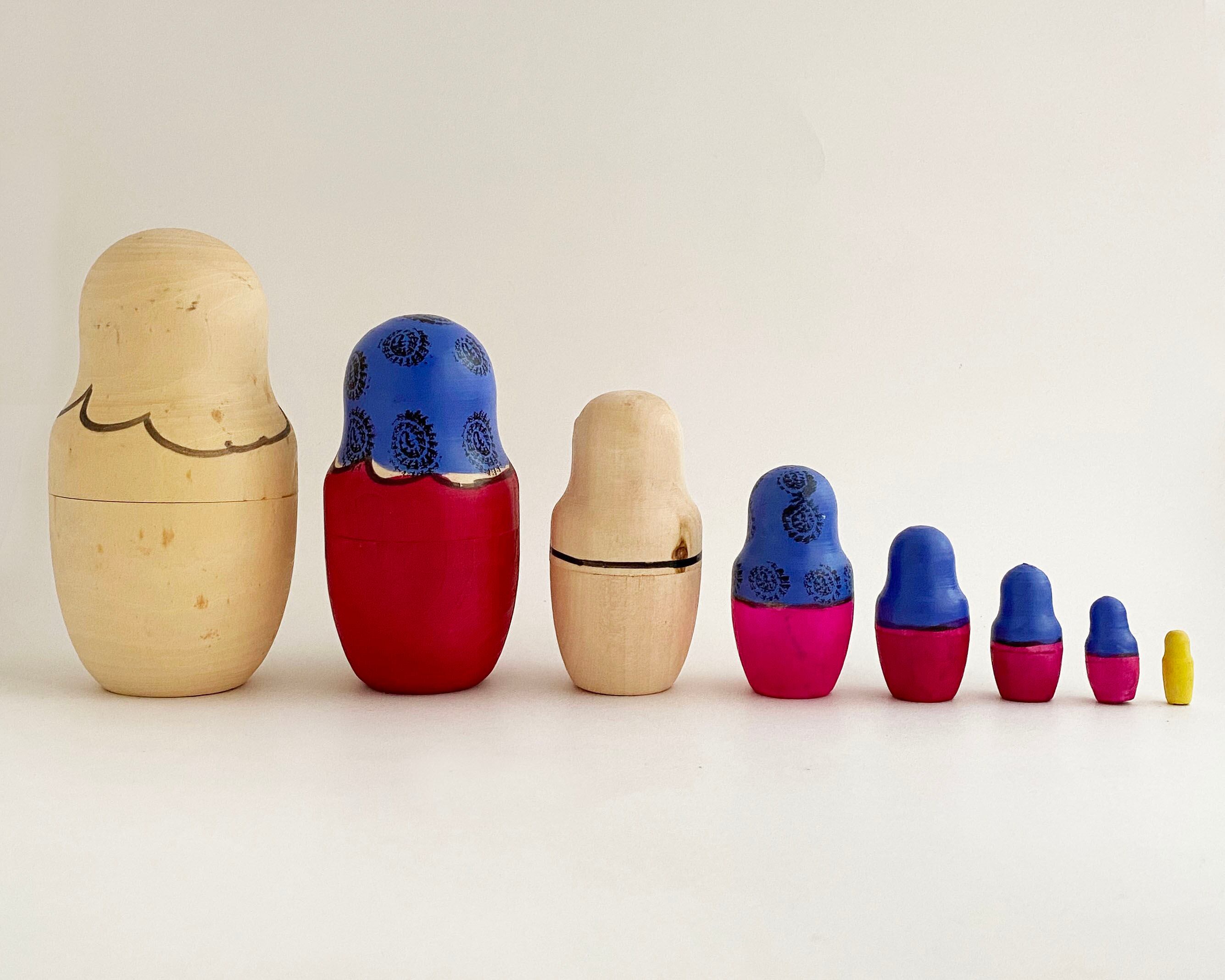 シンプル マイダン産マトリョーシカ / 8個組
