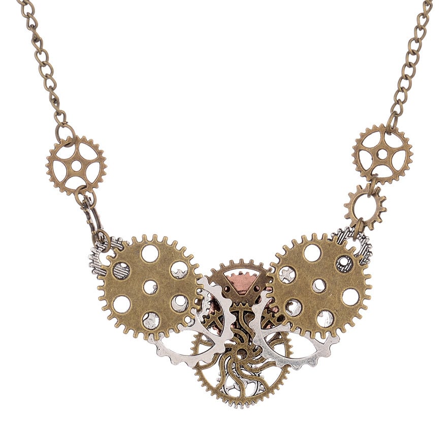サイバーパンク 歯車 ネックレス steampunk パンクファッション