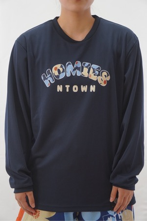HOMIES GARDEN L/S TEE color Navy