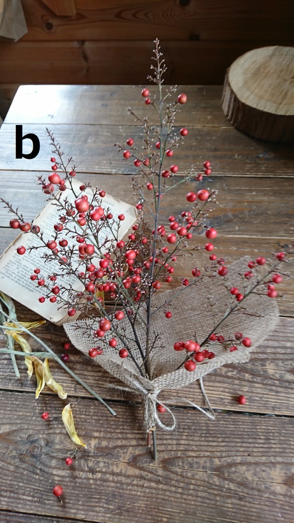 ドライフラワーのナンテンの実 Kokoano Hanaya