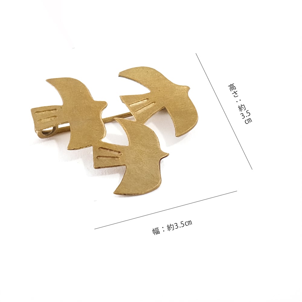 shesay 真鍮ブローチ | Zakka so-la