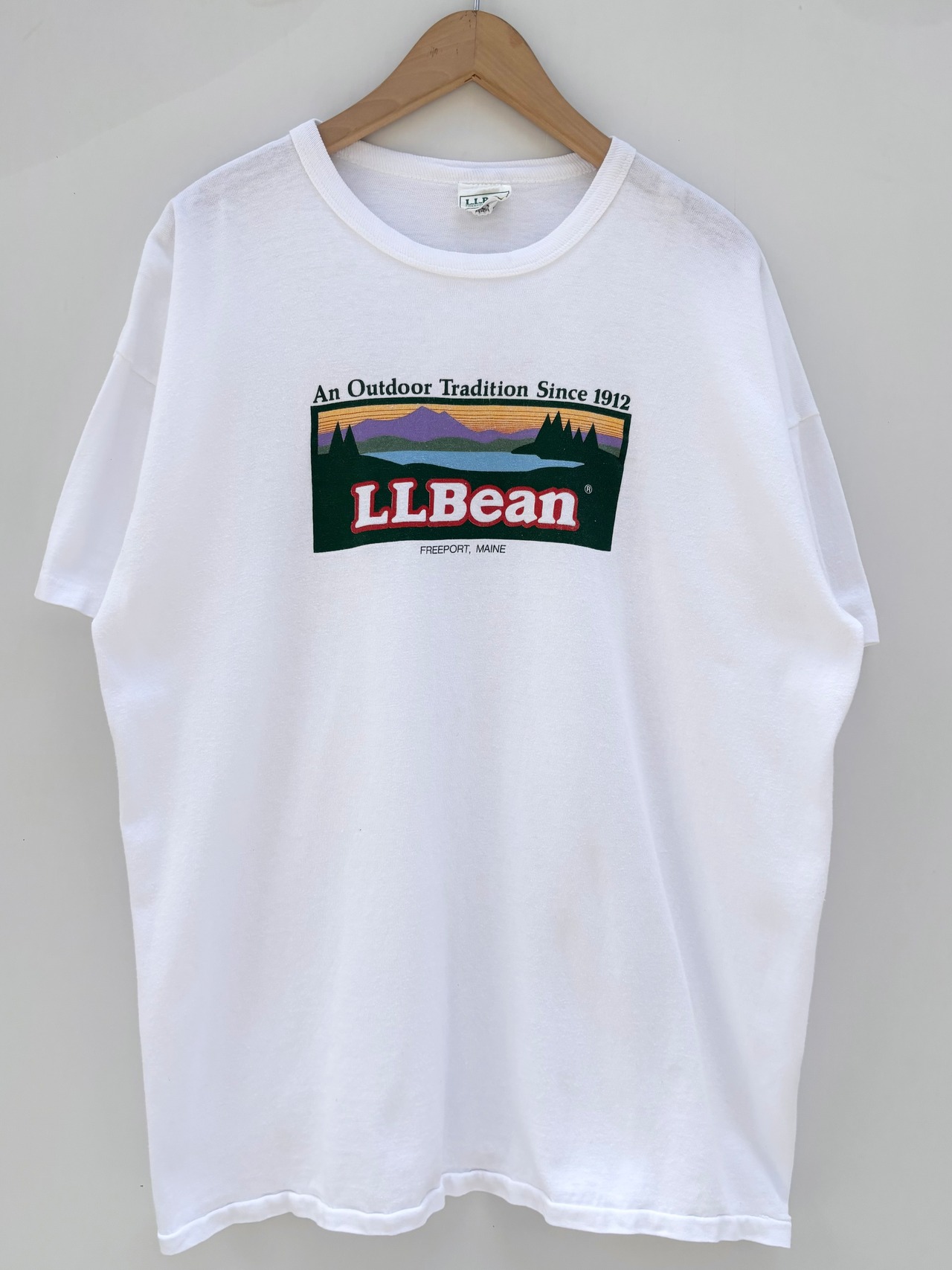 80s L.L.Bean×Champion W-NAME Tee MADE IN USA  Size XL