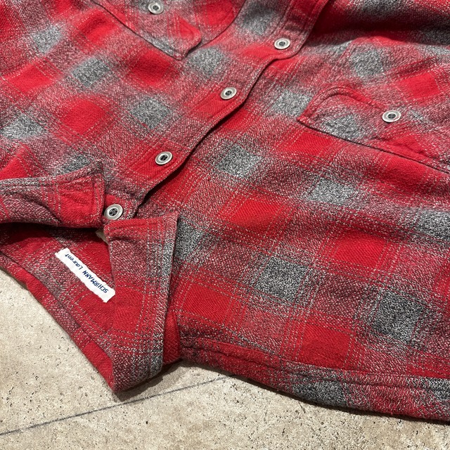 DEEP VALLEY FLANNEL SHADOW CHECK COTTON SHIRT