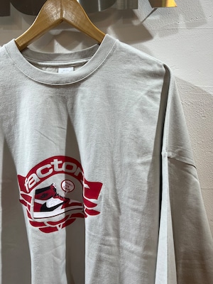 ＦＡＣＴＯＲ Ｘ　TRAVIS　original X　BIGSize　ロンTEE　L.gray