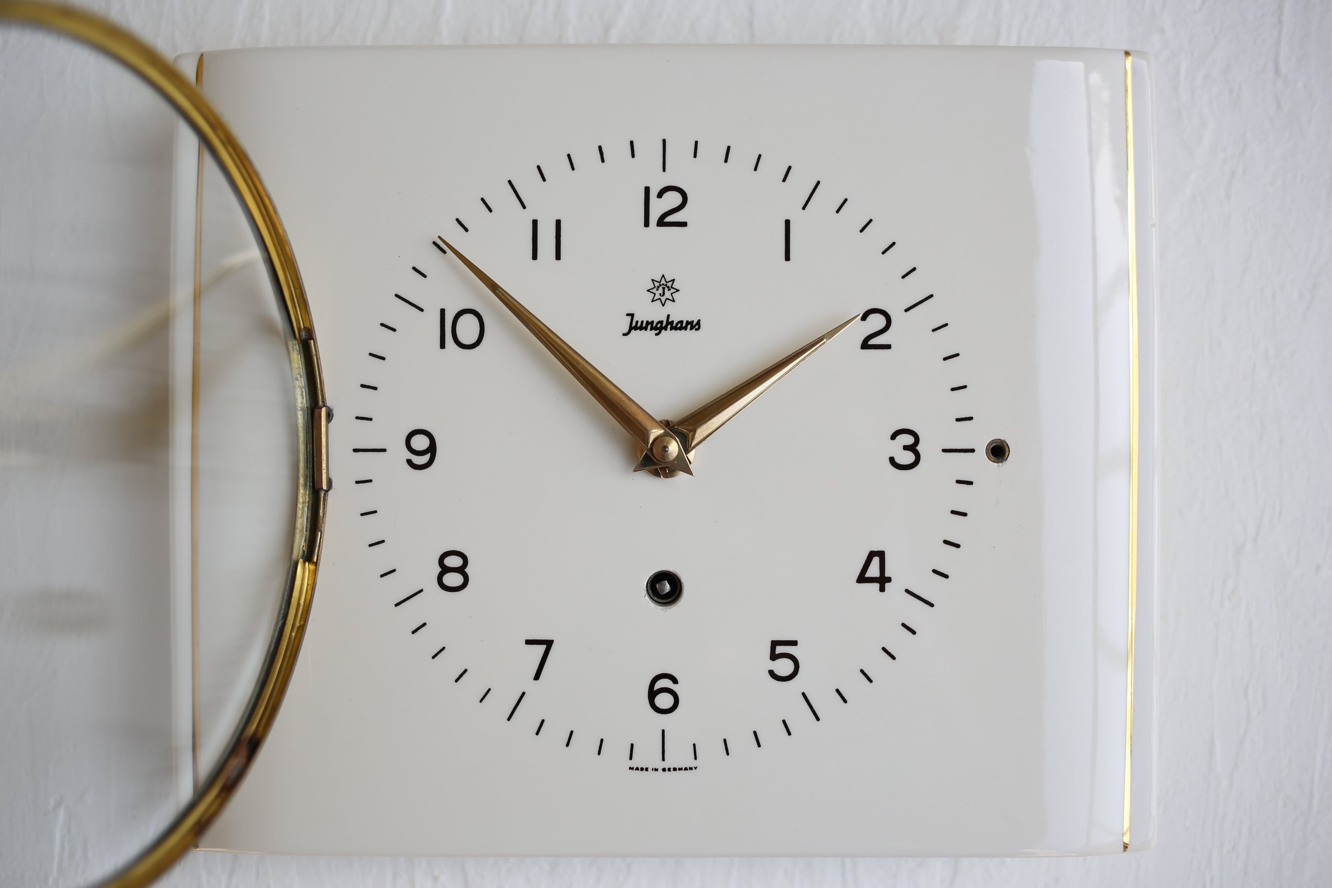 ♬ 新品ゼンマイ2個交換済 ドイツ製 ユンハンス 大理石 置時計 OH済