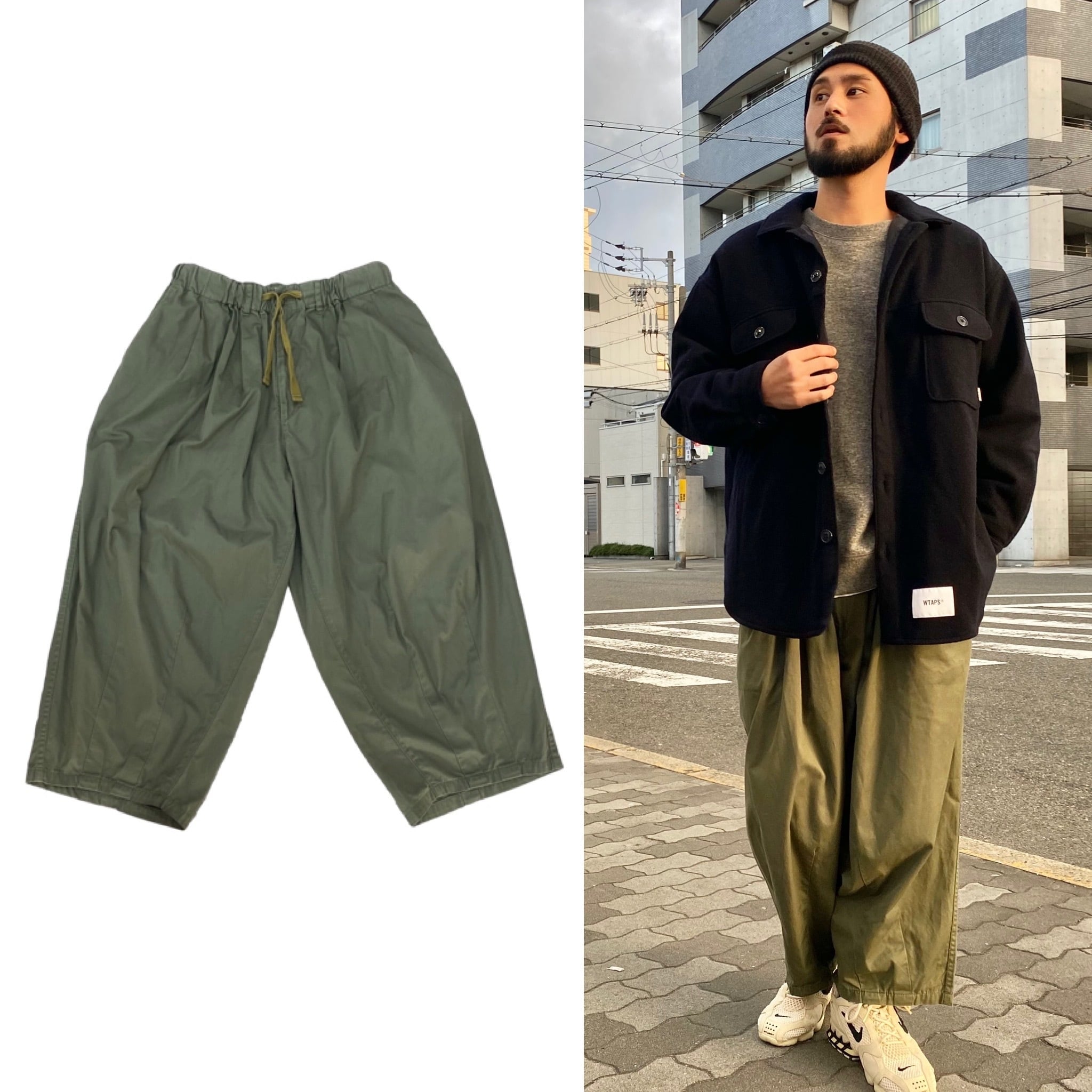 is-ness BALLOON EZ PANTS ONE SIZE KHAKI 40KJ0689 | BRAND BUYERS OSAKA