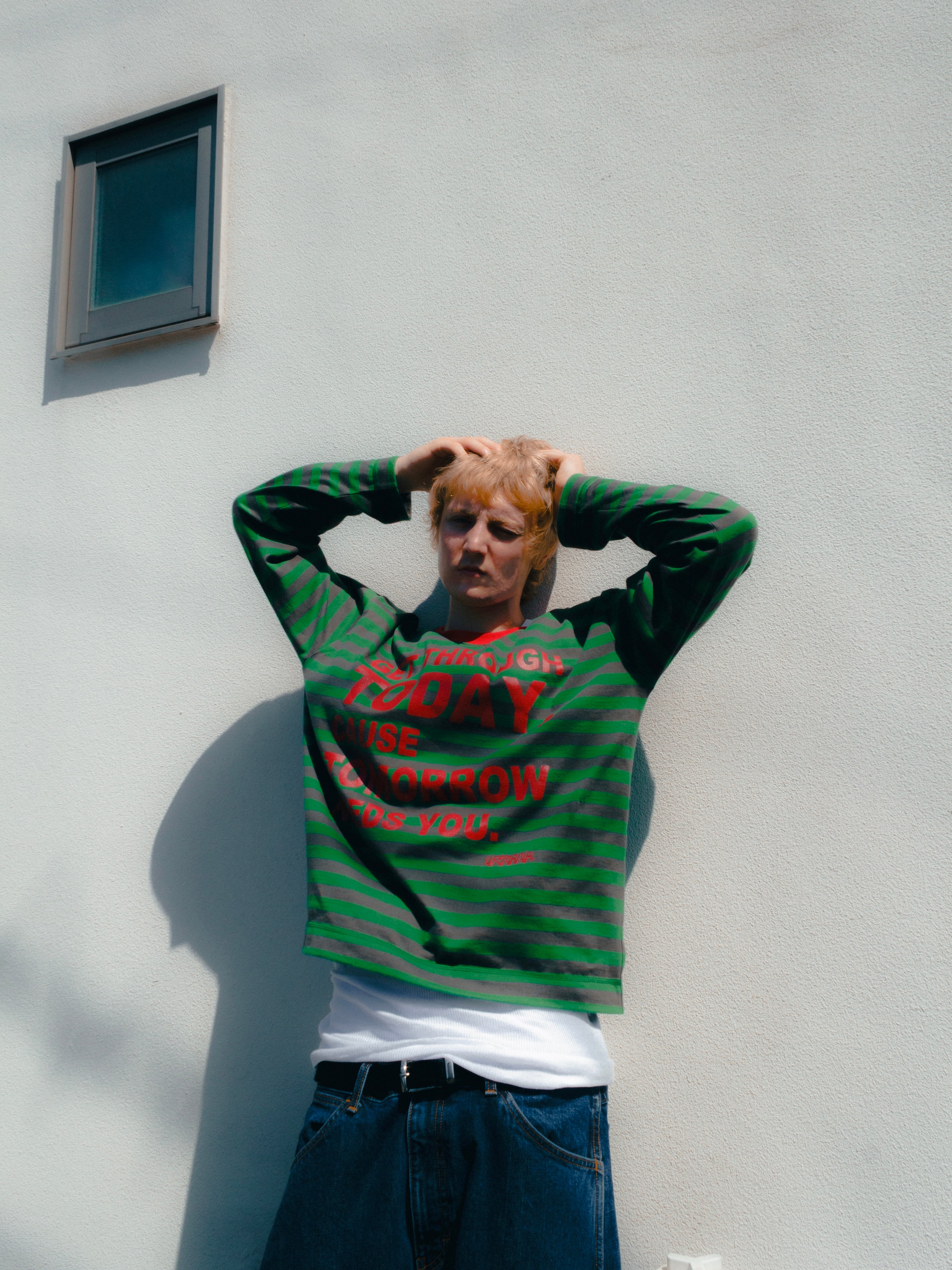 DAILY PULSE L/S TEE（GREEN） | LIFEMANIA