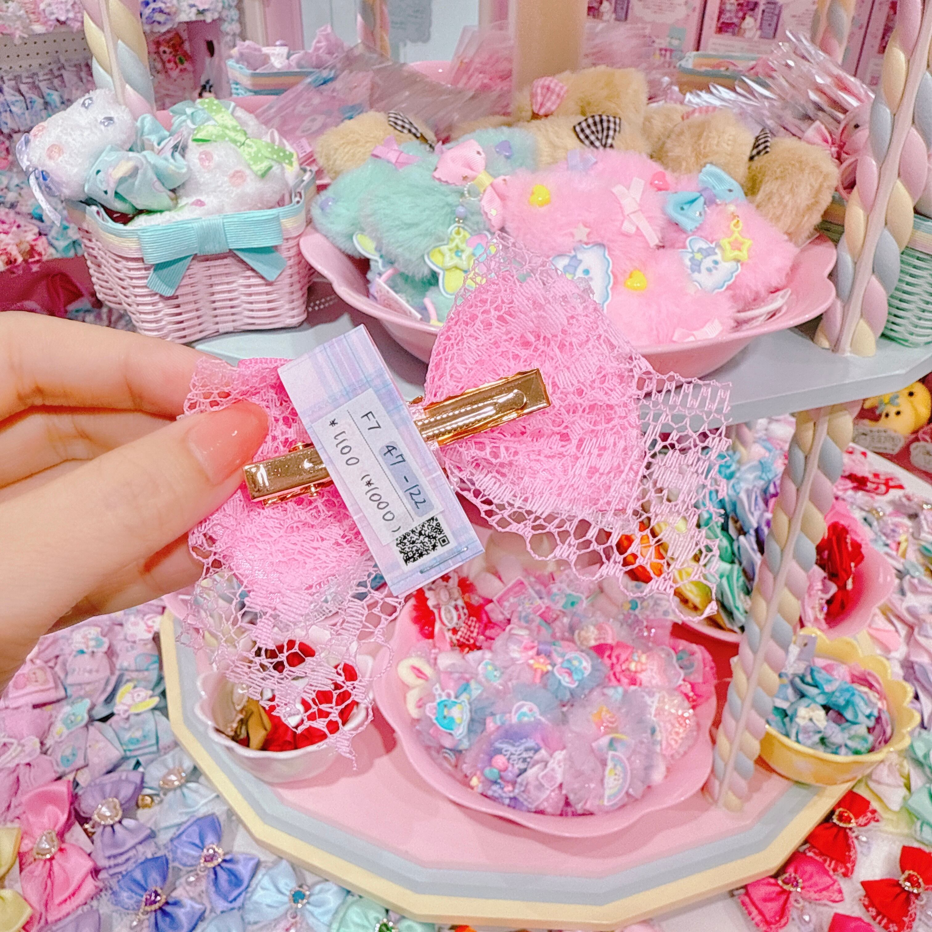 【F7】47-122推し色ヘアクリップ