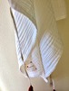 心和らぐ、月の刺繍ガーゼケット【white】