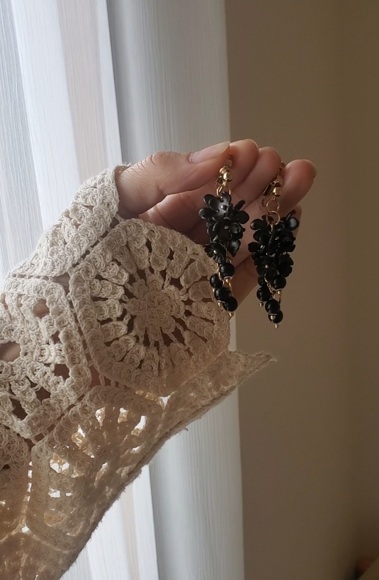 ブラックフラワーロング