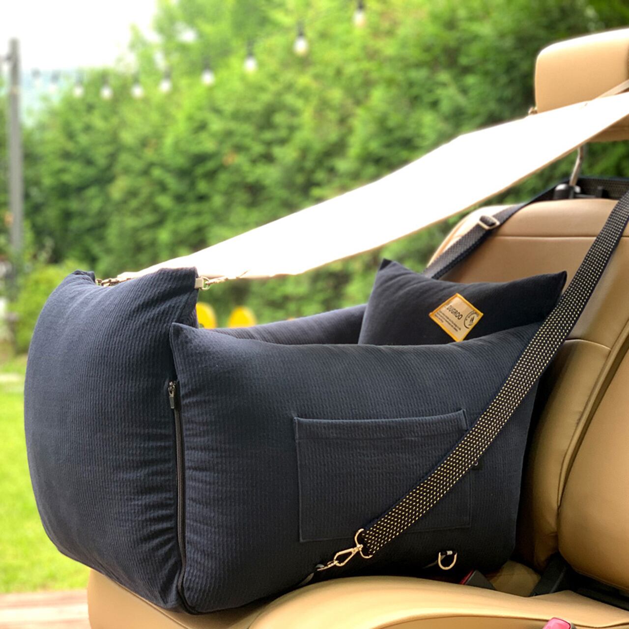 All-Round M Driving Kit【Navy】with shade / Dugroo / Dog Car Seat / 日本未入荷