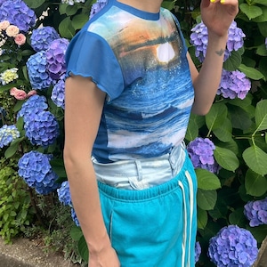 プリント半袖シアートップス_LN02819