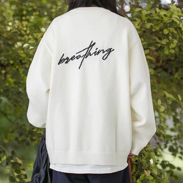 Loose casual sweater -4col- A0091