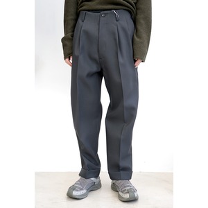 [Blanc YM] (ブランワイエム) BL-22AW-HTCP  Hard tuxedo cloth pants (gray)
