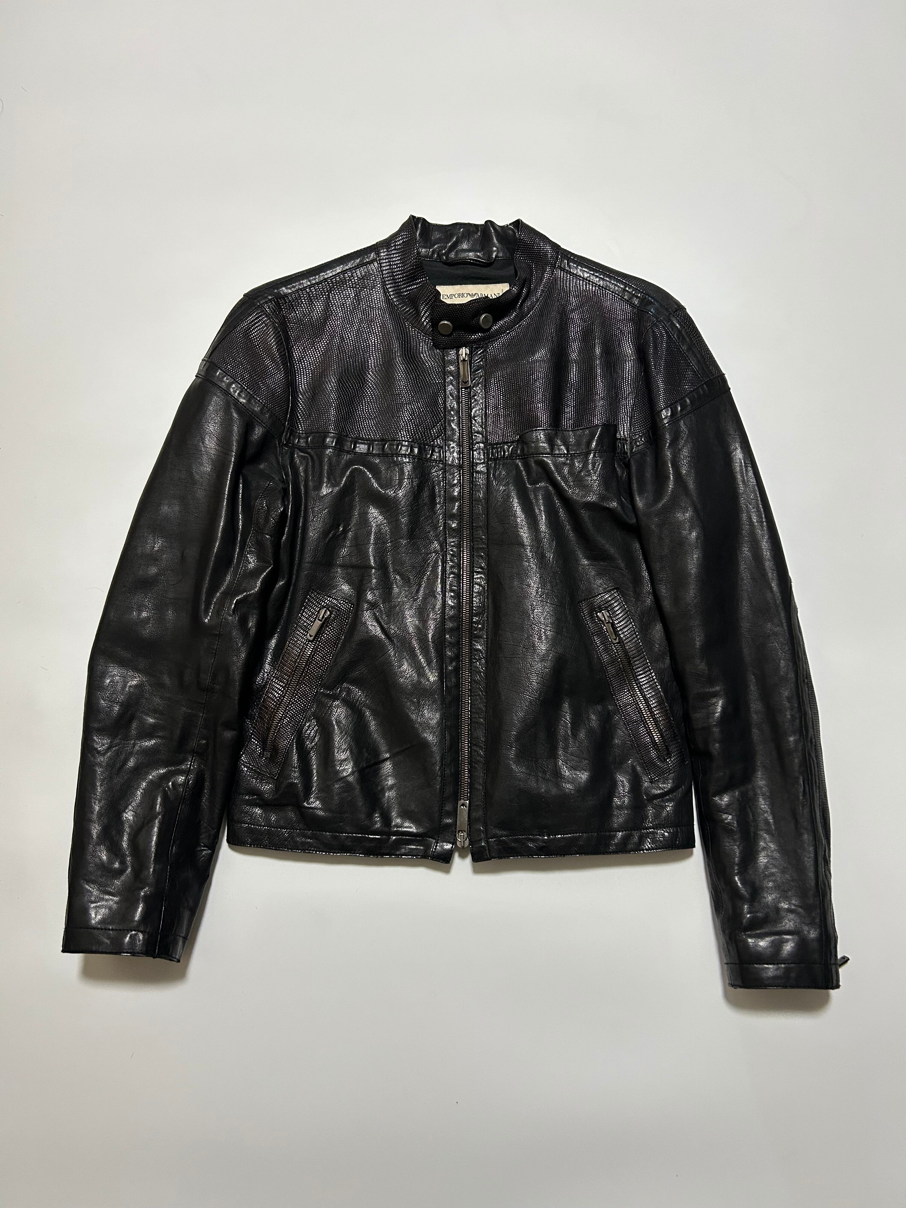 1990's leather drizzler jacket #G726 | Pay ID
